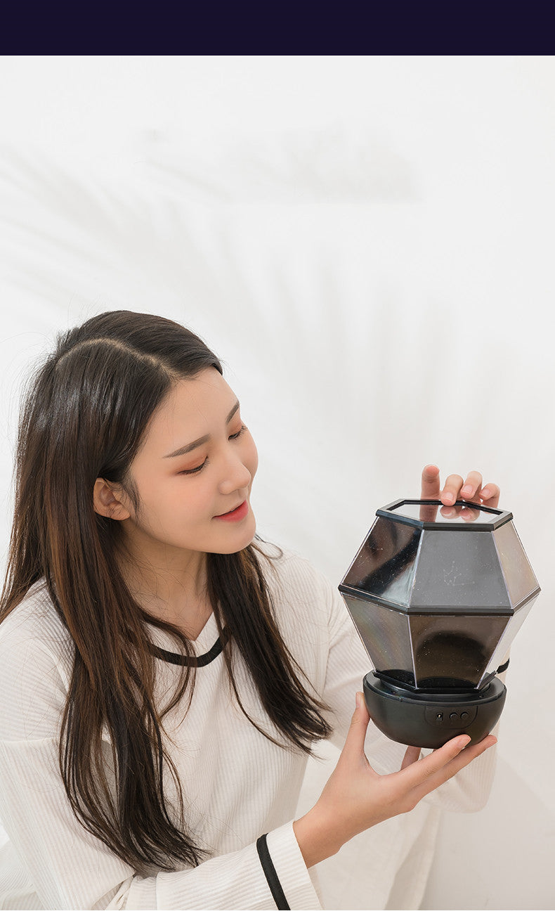 Children's rotating stars, dreamlike starlight night lights