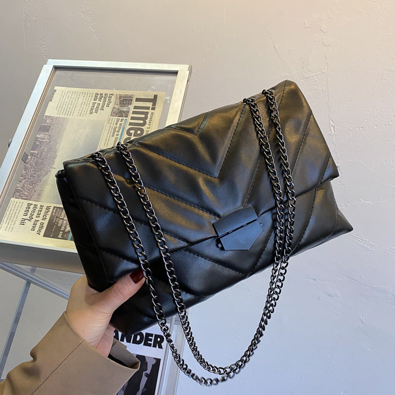 Autumn And Winter New Wave Of Creative Personality Shoulder Bag Western Style Is Good With Chain Messenger Bag