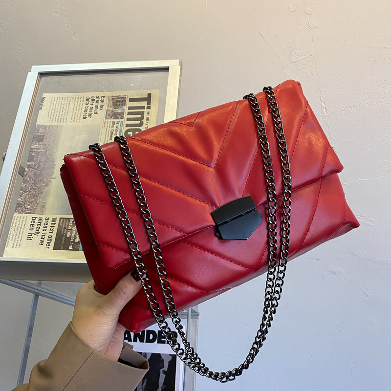 Autumn And Winter New Wave Of Creative Personality Shoulder Bag Western Style Is Good With Chain Messenger Bag