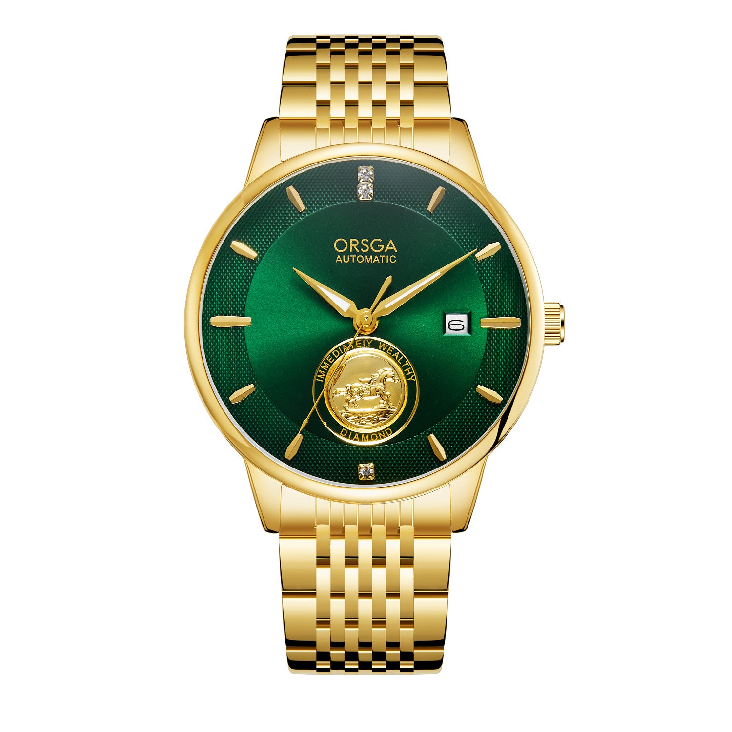 Waterproof Transparent Bottom Business Men's Mechanical Watch