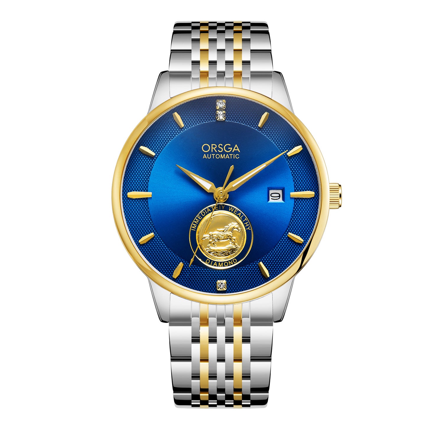 Waterproof Transparent Bottom Business Men's Mechanical Watch